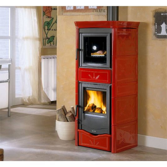 POELE A BOIS BOUILLEUR TERMONICOLETTA FORNO DSA 4.0 BORDEAUX 16KW
