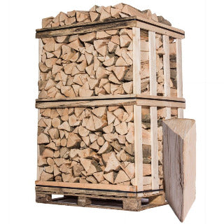 Bois De Chauffage - 33 Cm - Mélange De Bois Durs - Palette 2 M3 - 2.9 Stères