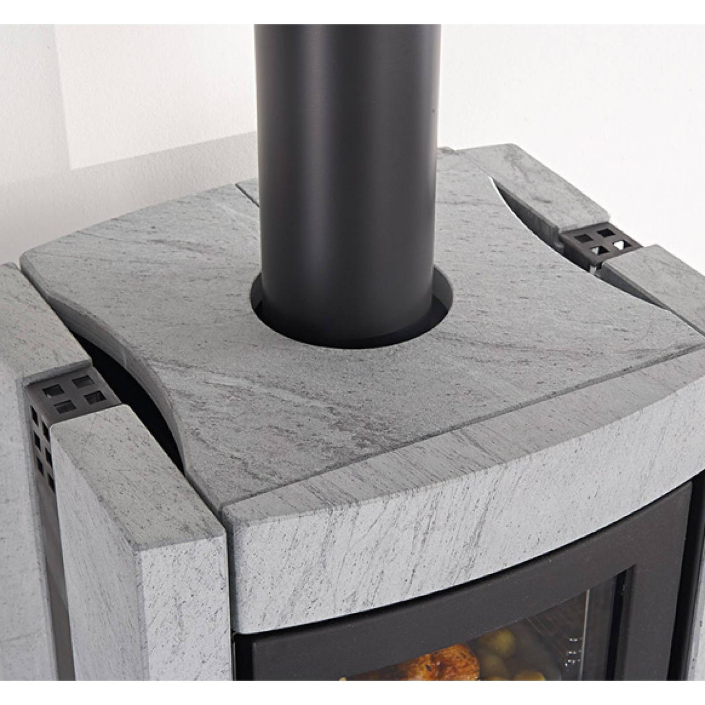POELE A BOIS ESTER FORNO EVO PIERRE NATURELLE 9.5KW